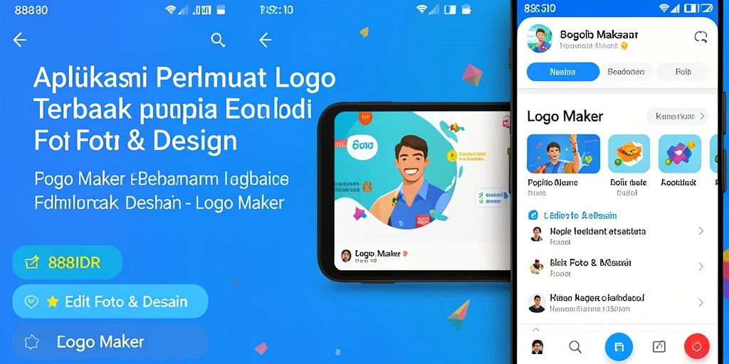 Antarmuka pengguna 888IDR yang intuitif dan penuh warna.