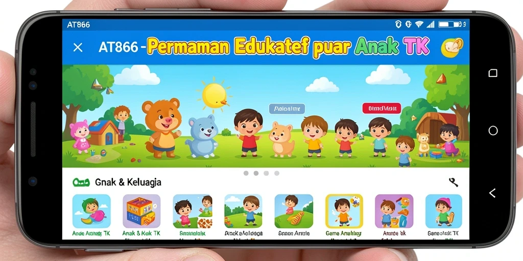 Antarmuka AT866 yang menarik dan interaktif untuk anak-anak.
