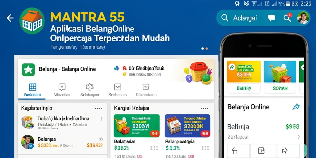 Screenshot utama MANTRA55 menunjukkan antarmuka pengguna yang menarik dan fungsional.