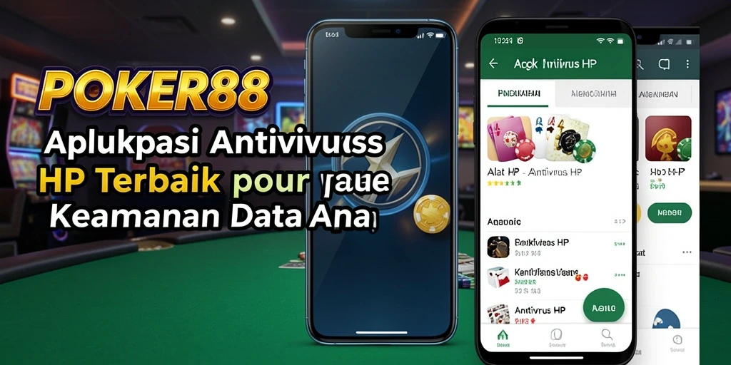 Screenshot antarmuka utama POKER88 yang menampilkan fungsi pemindaian antivirus.