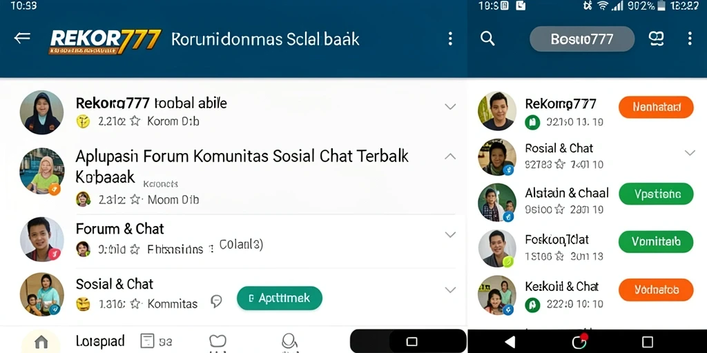 Tampilan antarmuka REKOR777 dengan fitur Forum Komunitas yang menarik.