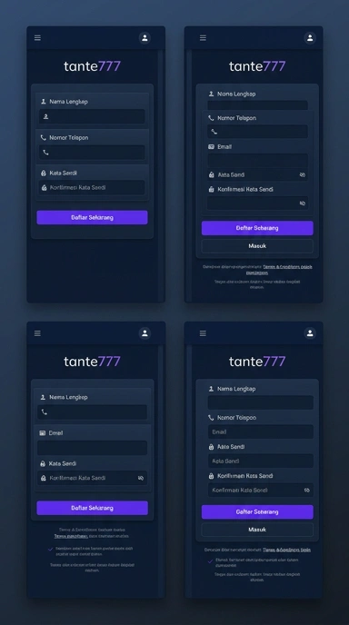 Registrasi Akun Baru Tante777 dengan Mudah
